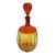 Vintage Blenko Optic Tangerine Decanter, Signed by Nickerson For Sale