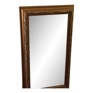 Custom Framed Vintage Wood Mirror For Sale