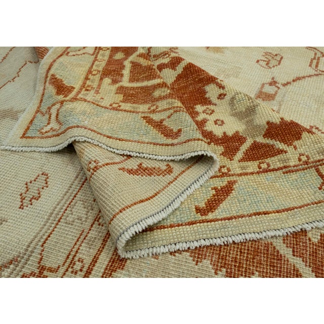 Textile Turkish Oushak Rug 9'9" x 13'8" #18535 For Sale - Image 7 of 8