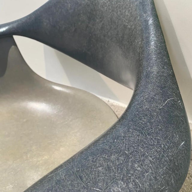 Olive 1950s George Nelson for Herman Miller Swag Leg Daf Chairs - a Pair For Sale - Image 8 of 11