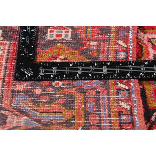 Vintage Persian Heriz Rug - 07'11 X 10'00 For Sale In Dallas - Image 6 of 9