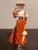 Victorian Set of 6, Vintage Ceramic Figurine Lot Weil Ware California Pottery Asian Ethnic Figure For Sale - Image 3 of 6