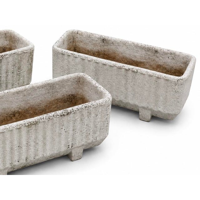 Large Rectangular Stone Planters, 1960s, Set of 3 For Sale - Image 3 of 7