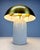 Modernist Mushroom “Gaia” Brass and Ceramic 2-Light Table Lamp by Mitzi/Hudson Valley Lighting For Sale In New York - Image 6 of 10