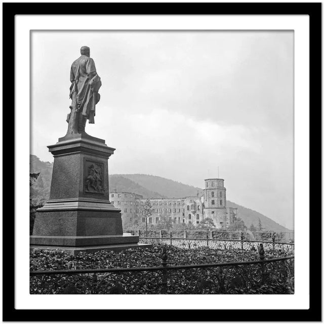 Castle from Scheffelterrasse Terrace, Heidelberg Germany 1938, Printed 2021 For Sale - Image 4 of 5