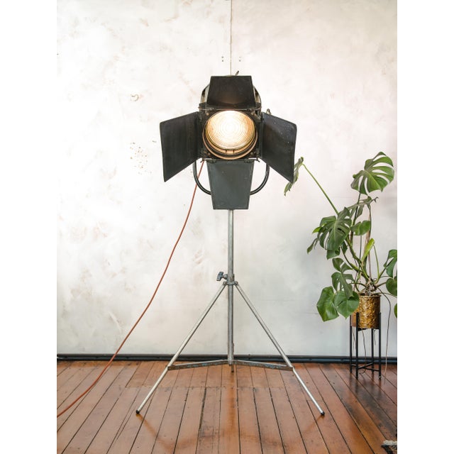 Metal Vintage 2KW Film Spotlight Floor Lamp, 1970s For Sale - Image 7 of 18