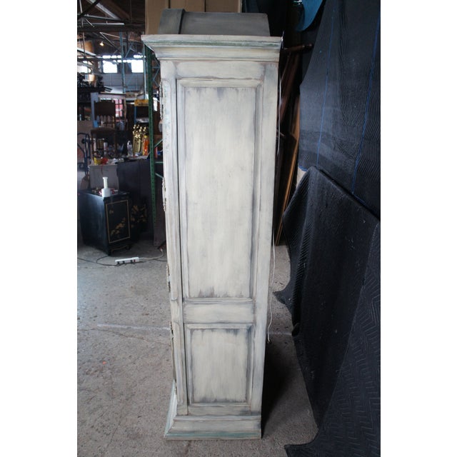 Wellington Hall Painted French Provincial Illuminated Drybar Bar Cabinet For Sale - Image 12 of 17