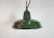 Industrial green enamel factory pendant light made by Multi Electric Co. Chicago, Illinois in United States during the...