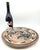Beige 1960s Tonalá Mexico Burnished Glaze Ceramic Decorative Plate For Sale - Image 8 of 13