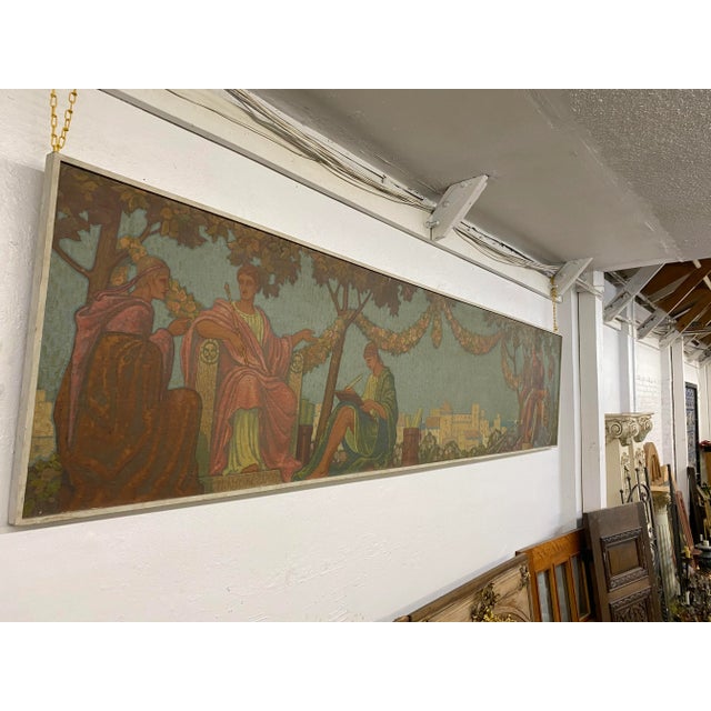 1920s Art Deco Painting For Sale - Image 10 of 11