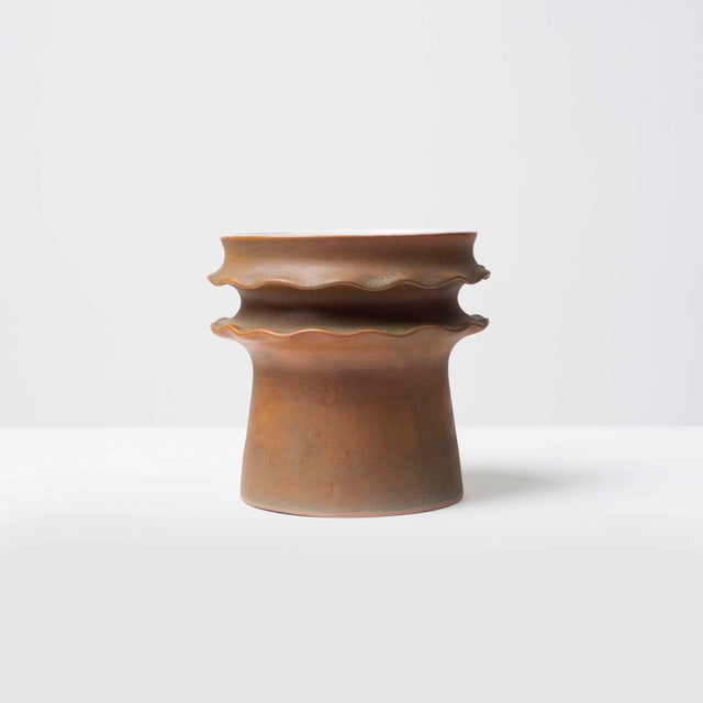 Mid-Century Modern Small Ceramic Vase, Former Czechoslovakia, 1960s For Sale - Image 3 of 6