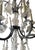 Metal Elegant Italian Rock Crystal & Black Metal Chandelier. 20th Century. For Sale - Image 7 of 11