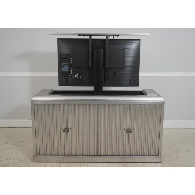 Age: Approx: 20 Years Old Details: Lift Works Up & Down Via Touch Pad On Outside Of Cabinet Modern Design Rear Facing TV...