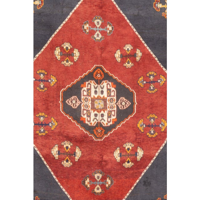 Persian Semi-Antique Hand-Knotted Persian Qashqai Rug 5'5" X 6'11" For Sale - Image 3 of 16