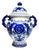 2010s Chinoiserie Chinese Blue & White Large Ceramic Hand Painted Ginger Jar For Sale