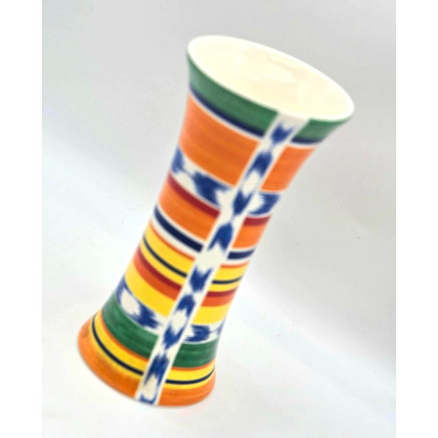 Late 20th Century Vintage Faiencerie De Gien "Que Viva Escada" Ceramic Vase Designed by Margaretha Ley For Sale - Image 5 of 11