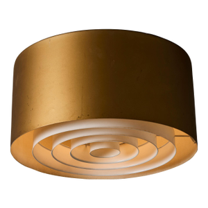 1960s Yki Nummi Model #971-135/25 Brass Flush Mount for Stockmann Orno