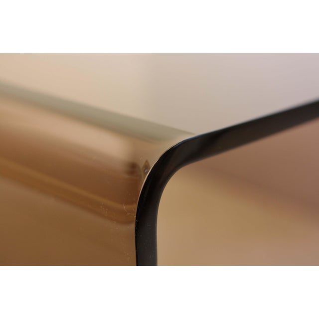 Square Smoked Glass Coffee Table, 1970s For Sale - Image 4 of 11