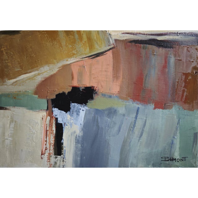 Paint Equilibre Des Strates, Abstract Landscape, Contemporary, Framed by Sophie Dumont For Sale - Image 7 of 9