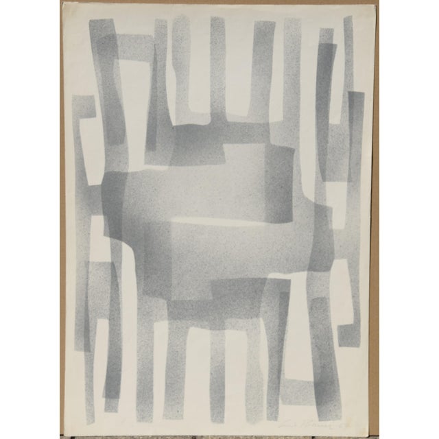 Postmodern Ernst Bräuer, Composition Grau, 1964, Lithograph For Sale - Image 3 of 13