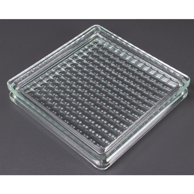 1950s Le Corbusier for Lumax Mid-Century Modern Glass Desk Tidy, Catchall Bowl For Sale - Image 5 of 12