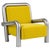 Metal Tub Armchair in Wool and Brushed Steel by Christophe Perichon For Sale - Image 7 of 7