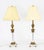 Mid 20th Century Ormolu & Glass Corinthian Column Table Lamps, 1950s, Set of 2 For Sale - Image 3 of 18