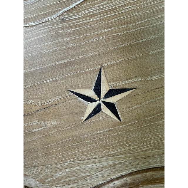 Late 18th Century French Provincial Star-Inlaid Armoire, 18th-Century For Sale - Image 5 of 18