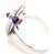 Cartier Cartier Caresse D'orchidées Orchid Flower 18k White Gold Diamond Amethyst Ring, size 4.75 For Sale - Image 4 of 8