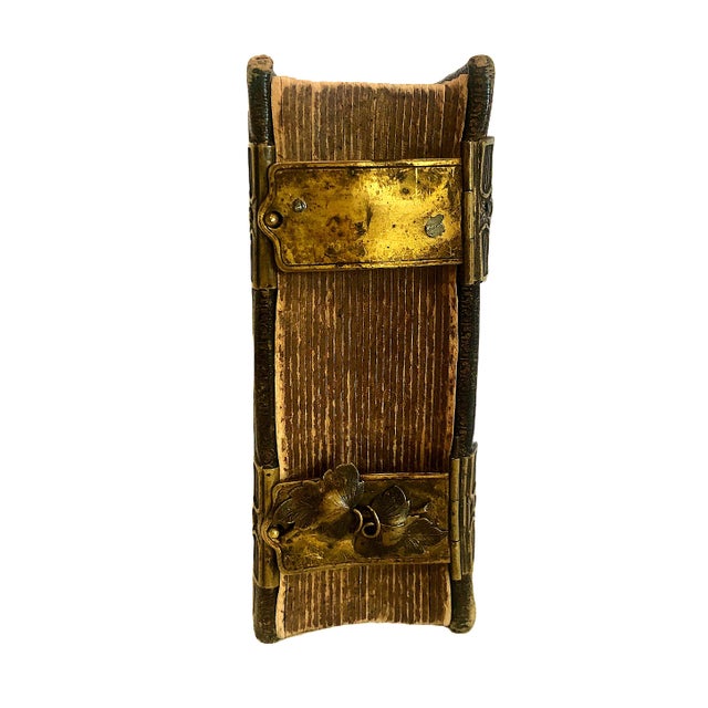 Mid 19th Century American Civil War Era Morocco Leather Photo Album With Brass Closures For Sale - Image 5 of 10