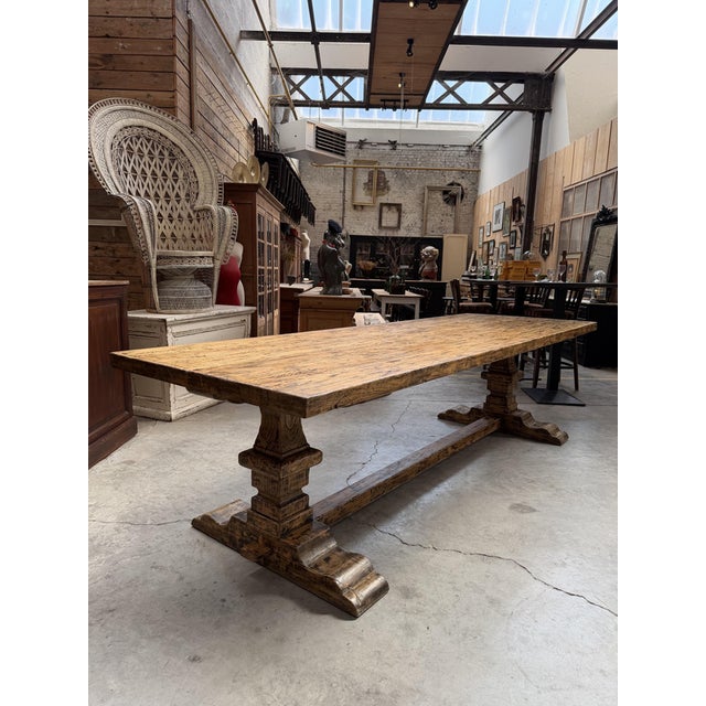 Large Monastery Style Table in Fir, 1980s For Sale - Image 12 of 12