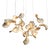 Dune 16 Cluster Chandelier with Metallic Tone Shades from Moss Objects For Sale