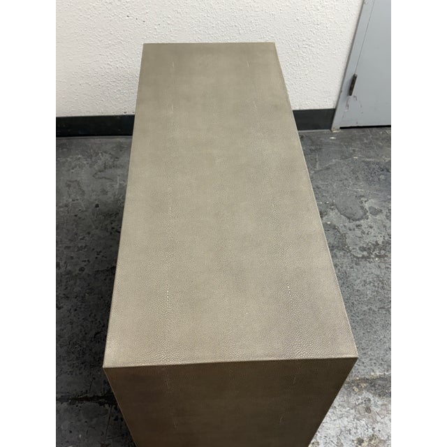Restoration Hardware Graydon Shagreen Sideboard For Sale In San Francisco - Image 6 of 12