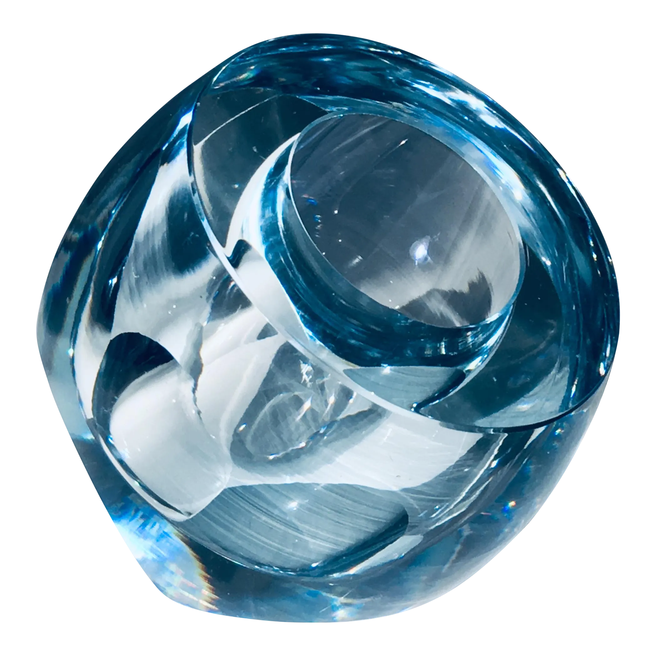 1950s Asta Strömberg for Strömbergshyttan Faceted Geometric