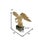 Vintage Italian Eagle sculpture carved from alabaster on marble base. This intricately crafted piece of art is a striking...