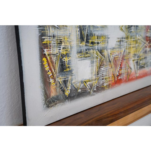 Black Abstract Composition, 2000, Acrylic on Canvas For Sale - Image 8 of 16