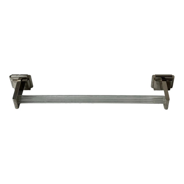 Sherle Wagner Glass Towel Bar For Sale