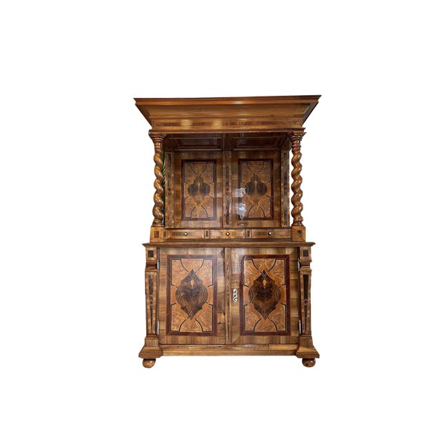 Vintage Baroque Brown Secretary For Sale