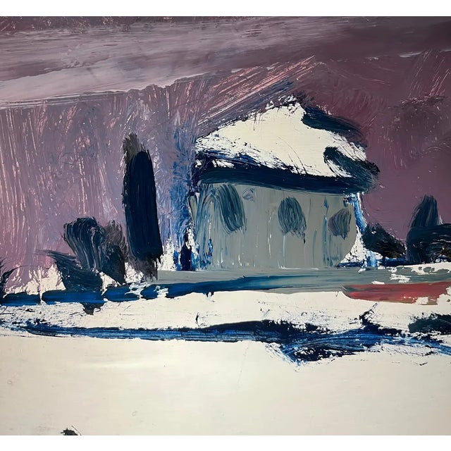 Jean Krille, Landscape 137, Oil on Masonite For Sale - Image 6 of 12