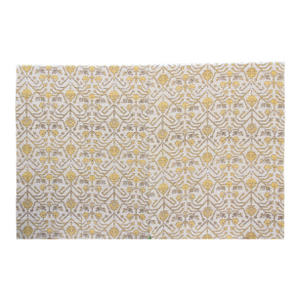 Marigold Sun Indian Block Print Bedcover