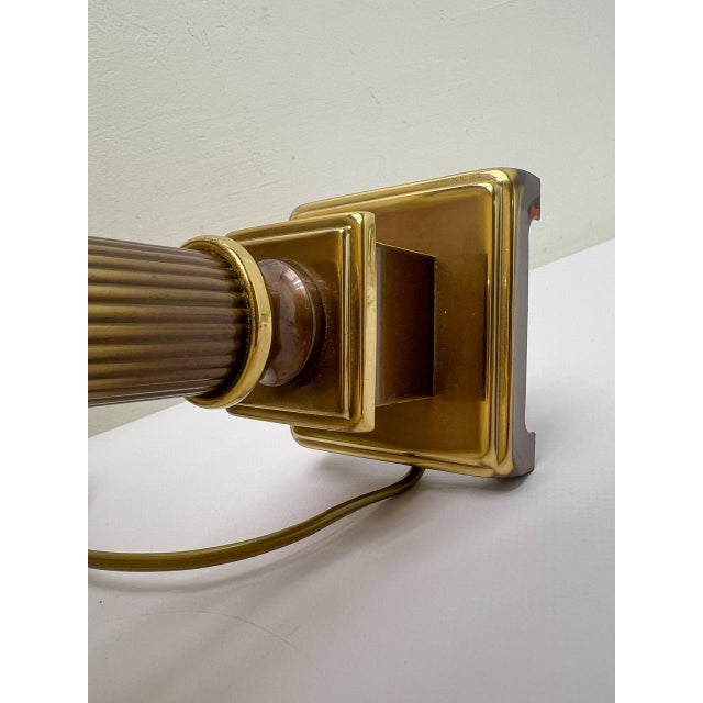 Neoclassic Style Table Lamps in Brass, 1970s, Set of 2 For Sale - Image 10 of 16