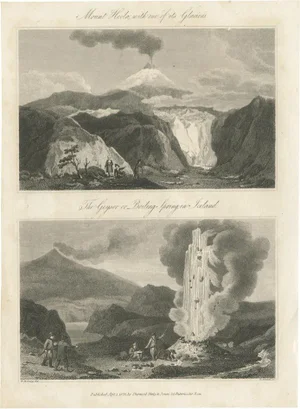 Sherwood, Neely, and Jones, Iceland's Fire and Ice Volcanic Wonderland, 1820, Engravings on Paper