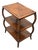 Late 20th Century Henredon Acquisition Three Tier Side Table Solid Mahogany and Crushed Bamboo For Sale