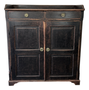 Antique Gustavian Black Sideboard