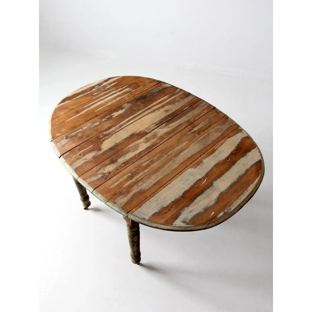 Antique Drop Leaf Table For Sale - Image 10 of 12