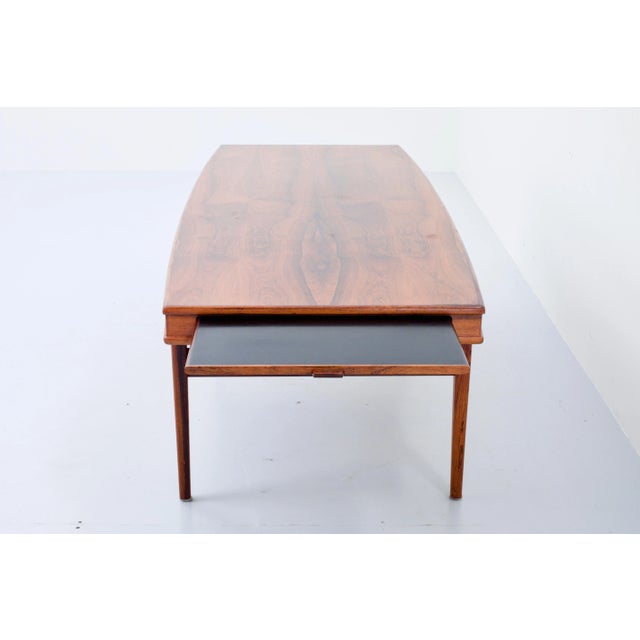 Johannes Andersen Rosewood Coffee Table by Johannes Andersen, Denmark, 1960s For Sale - Image 4 of 8
