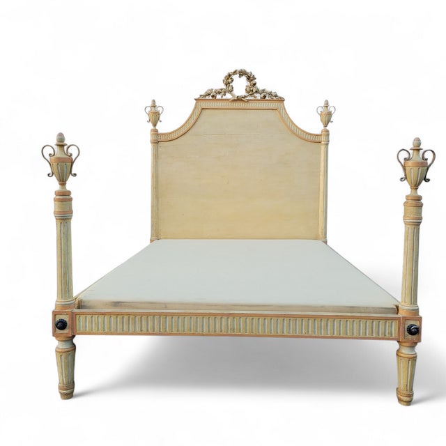 Large Early 19th Century Lacquered Bed For Sale - Image 17 of 17