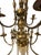 French Country Large Twelve-Light Solid Brass Chandelier For Sale - Image 3 of 12