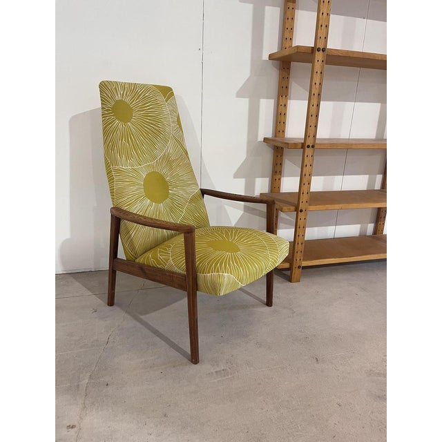 Wood Vintage Armchair with Marimekko Fabric, 1960s, Set of 6 For Sale - Image 7 of 12