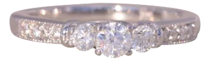 The Gateshead: Contemporary Past Present Future Natural Diamond Ring in White Gold